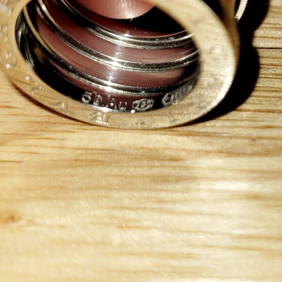 Bvlgari B.zero1 Four-Band Ring 18kt White Gold Size 50 - Picture 8 of 10